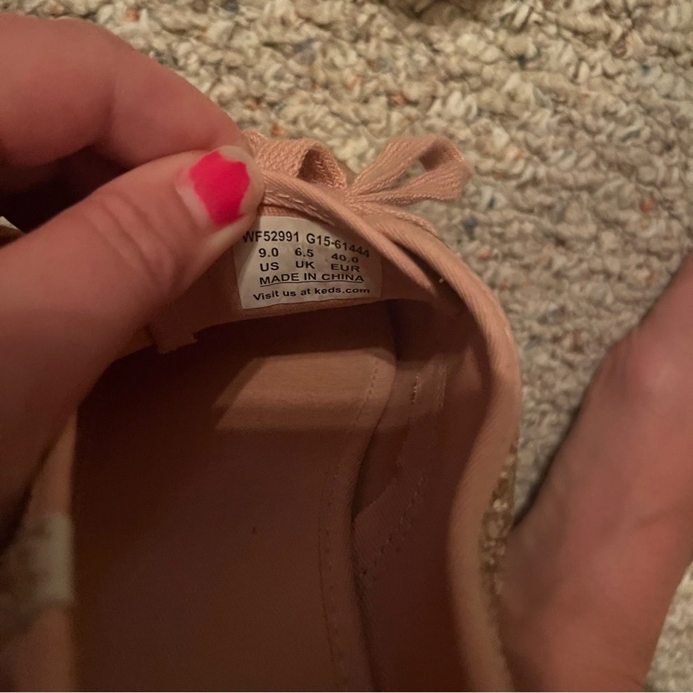Keds Rose Gold Glitter Sneakers - Picture 8 of 8